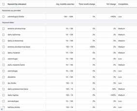Raktinių žodžių analizė ir parinkimas - "Google Ads" reklama - Seo paslaugos - 4