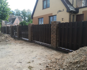 Tvorų montavimas - Metalinės tvoros - 2 Metalinės tvoros - Tvorų montavimas - 2