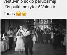 Vestuvinis šokis, linijiniai, pramoginiai šokiai / Šokio Fėja / Darbų pavyzdys ID 464943