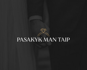 Pasakyk man taip, logotipas.