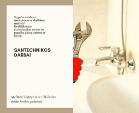 Kanalizacijos valymas/atkimšimas ir kiti santechnikos darbai / Santechnikas/Meistras į namus / Darbų pavyzdys ID 2627464