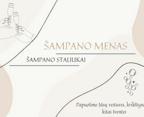 Šampano staliukas / Šampano menas. Šampano staliukai / Darbų pavyzdys ID 2629162