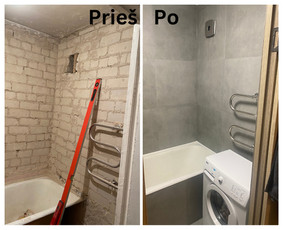 Vidaus apdailos darbai - Vonios remontas - 3 Vonios remontas - Vidaus apdailos darbai - 3