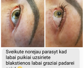 Cheminis blakstienų rietimas - Kosmetologė Klaipėdoje - 2