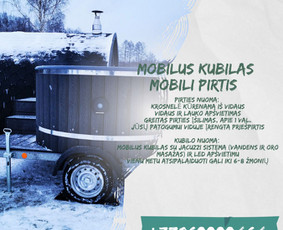 Mobili pirtis! Mobilus Kubilas! Nuoma Alytuje / Mobili pirtis! Mobilus Kubilas! / Darbų pavyzdys ID 2632868