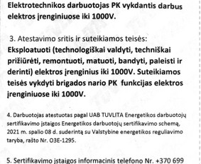 Kondicionieriai Šilumos Siurbliai Oras–oras Oras–vanduo / Oro kondicionieriai, šilumos siurbliai / Darbų pavyzdys ID 2633610