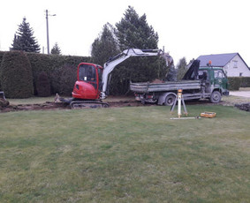 Statybos darbai - Trinkelių klojimas, Žemės kasimo darbai - 1