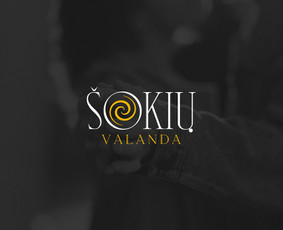 Šokių valanda logotipas, suaugusiųjų pramoginių šokių mokymas.