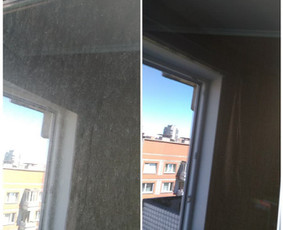 Langų valymas iš išorės ir vidaus