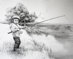 Knygos iliustracija. Grafitas, A3