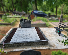 Kapaviečių dengimas plokštėmis, paminklų gamyba, Paminklai, kapų dekoravimas skaldele, granitinių tri nkelių dangos įrengimas ir kiti kapaviečių tvarkymo bei įrengimo darbai www.kapu.lt +37065688083