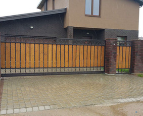 Tvoros, vartai, garažo vartai, miltelinis dažymas / UAB Pajūrio tvoros / Darbų pavyzdys ID 2654027