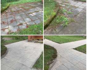 Trinkelių, fasadų, stogų ir kitų kiemo paviršių valymas - Srautinis valymas - 2 Srautinis valymas - Trinkelių, fasadų, stogų ir kitų kiemo paviršių valymas - 2