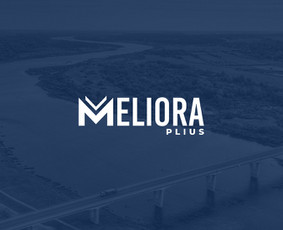 Meliora plius logotipas, melioracijos statiniai, inžineriniai tinklai, kraštovaizdžio tvarkymas.