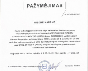 Architektė Giedrė Karenė / Giedrė Karenė / Darbų pavyzdys ID 2673013