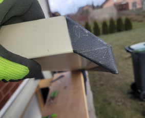 Skardinimo darbai. - Palangių skardinimas - 2 Palangių skardinimas - Skardinimo darbai. - 2