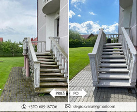Trinkelių, fasadų, stogų plovimas aukštu slėgiu / Slėgio Švara / Darbų pavyzdys ID 2678827