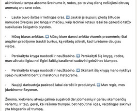 Pranešimai žiniasklaidai, komunikacija, Linkedin tekstai / Eglė Labukaitė / Darbų pavyzdys ID 2680375