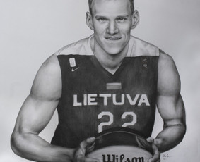 Portretas A2, grafitas