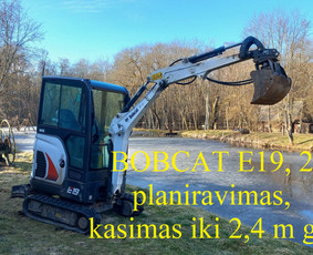 Žemės kasimas, lyginimas / Bobcat nuoma / Ekskavatoriai - Drenažo įrengimas - 2 Drenažo įrengimas - Žemės kasimas, lyginimas / Bobcat nuoma / Ekskavatoriai - 2