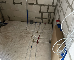 Vidaus vandentiekio įrengimo darbai.