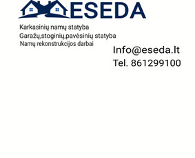 Karkasinių namų statyba, staliaus darbai. / MB ESEDA / Darbų pavyzdys ID 2696507