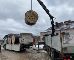 Krovinių pervežimas / fiskaro krano manipuliatoriaus nuoma / Kęstutis / Darbų pavyzdys ID 2701413