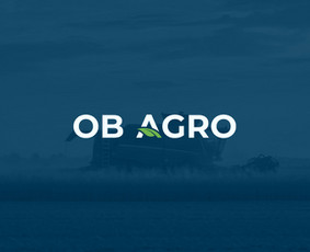Logotipas Ob Agro, žemės ūkio produktų gamyba, prekyba.