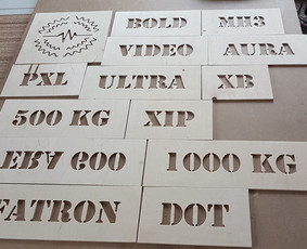 Faneros frezavimas - Led neon ženklų, i&scaron;kabų gamyba - 3