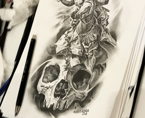 Realistinės tatuiruotės ir tattoo / Evaldas Nariunas / Darbų pavyzdys ID 484647