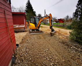 Mini Ekskavatorius, Vikšrinis Bobcat Nuoma - Sklypo lyginimas, formavimas - 3 Sklypo lyginimas, formavimas - Mini Ekskavatorius, Vikšrinis Bobcat Nuoma - 3