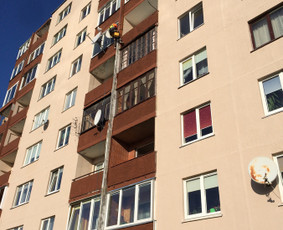 Tarpblokinių siūlių remontas ir kiti aukštuminiai darbai - Dažymo darbai aukštyje - 2 Dažymo darbai aukštyje - Tarpblokinių siūlių remontas ir kiti aukštuminiai darbai - 2
