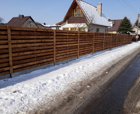 Tvoros, vartai, garažo vartai, miltelinis dažymas / UAB Pajūrio tvoros / Darbų pavyzdys ID 2713671
