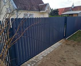 Tvoros, vartai, garažo vartai, miltelinis dažymas / UAB Pajūrio tvoros / Darbų pavyzdys ID 2713699