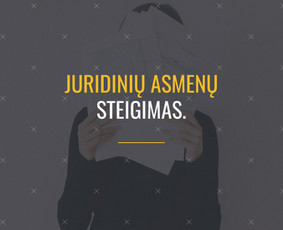 Įmonių steigimas (UAB, MB, VšĮ) - Profesionalios teisinės paslaugos / Legal services - 1