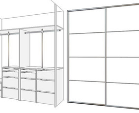 Spintų stumdomomis durimis projektavimas - Konsultavimas, projektavimas baldų ir interjero - 3