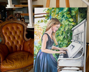 Portretų tapyba - Tapyba ant drobės akriliniais dažais - 3