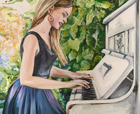 Portretų piešimas iš nuotraukų - Tapyba ant drobės akriliniais dažais - 3