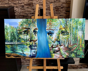 Paveikslų tapyba ir pardavimas - Tapyba ant drobės akriliniais dažais - 1
