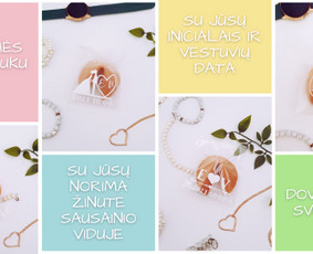 Renginiai, šventės - Stalo vardo kortelės, dovanėlės svečiams su laimės sausainiu - 2