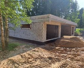 Mūro darbai, plokštuminiai pamatai, pasyvių namų statyba / Pasyvusis namas / Darbų pavyzdys ID 2725907