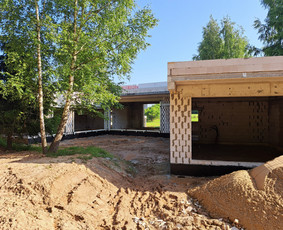 Mūro darbai, plokštuminiai pamatai, pasyvių namų statyba / Pasyvusis namas / Darbų pavyzdys ID 2725909