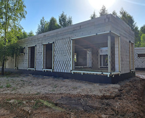Mūro darbai, plokštuminiai pamatai, pasyvių namų statyba / Pasyvusis namas / Darbų pavyzdys ID 2725911