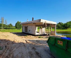 Mūro darbai, plokštuminiai pamatai, pasyvių namų statyba / Pasyvusis namas / Darbų pavyzdys ID 2725917