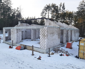 Mūro darbai, plokštuminiai pamatai, pasyvių namų statyba / Pasyvusis namas / Darbų pavyzdys ID 2725937