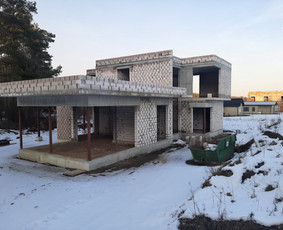 Mūro darbai, plokštuminiai pamatai, pasyvių namų statyba / Pasyvusis namas / Darbų pavyzdys ID 2725939