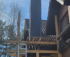 Skardinimo darbai. - Kamino apskardinimas - 3 Kamino apskardinimas - Skardinimo darbai. - 3