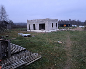 Mūro darbai, plokštuminiai pamatai, pasyvių namų statyba / Pasyvusis namas / Darbų pavyzdys ID 2727113