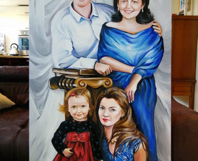 Portretų tapyba - Tapyba ant drobės akriliniais dažais - 2