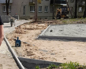 Vejos bortelių įrengimas - Trinkeliu klojimas - 3